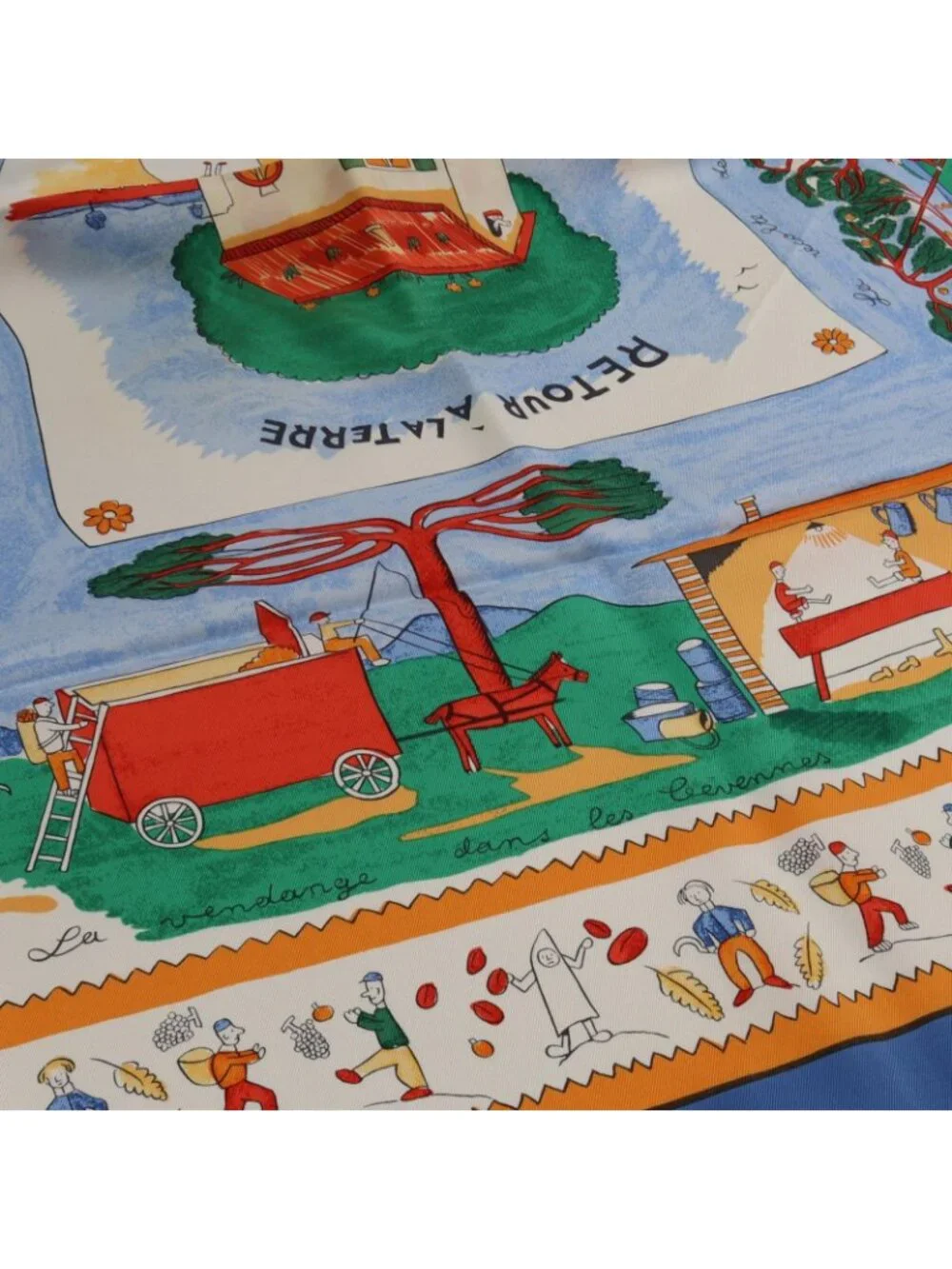 Hermes Scarf Carre 90 Retour a la Terre Silk